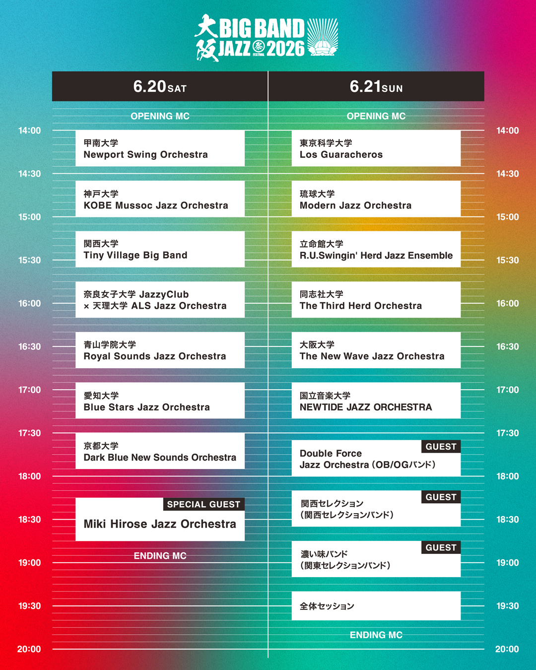 TIMETABLE