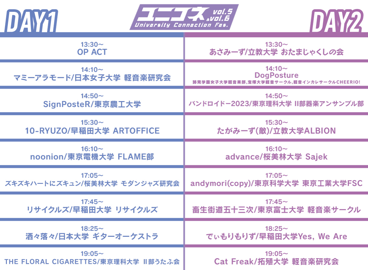 タイムテーブル