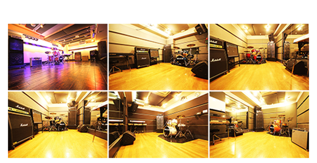 全6部屋＋レコーディングスタジオ併設の音楽スタジオ　ベースオントップ東心斎橋店